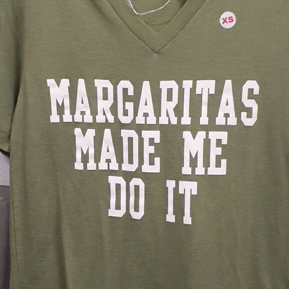 Size X Small "Margaritas Made me do it" tee shirt - Picture 2 of 5